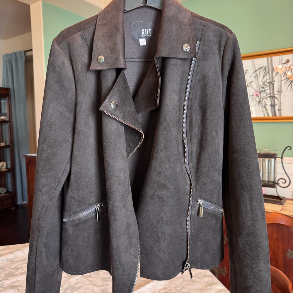 Kut from the Kloth Black Suede Jacket
